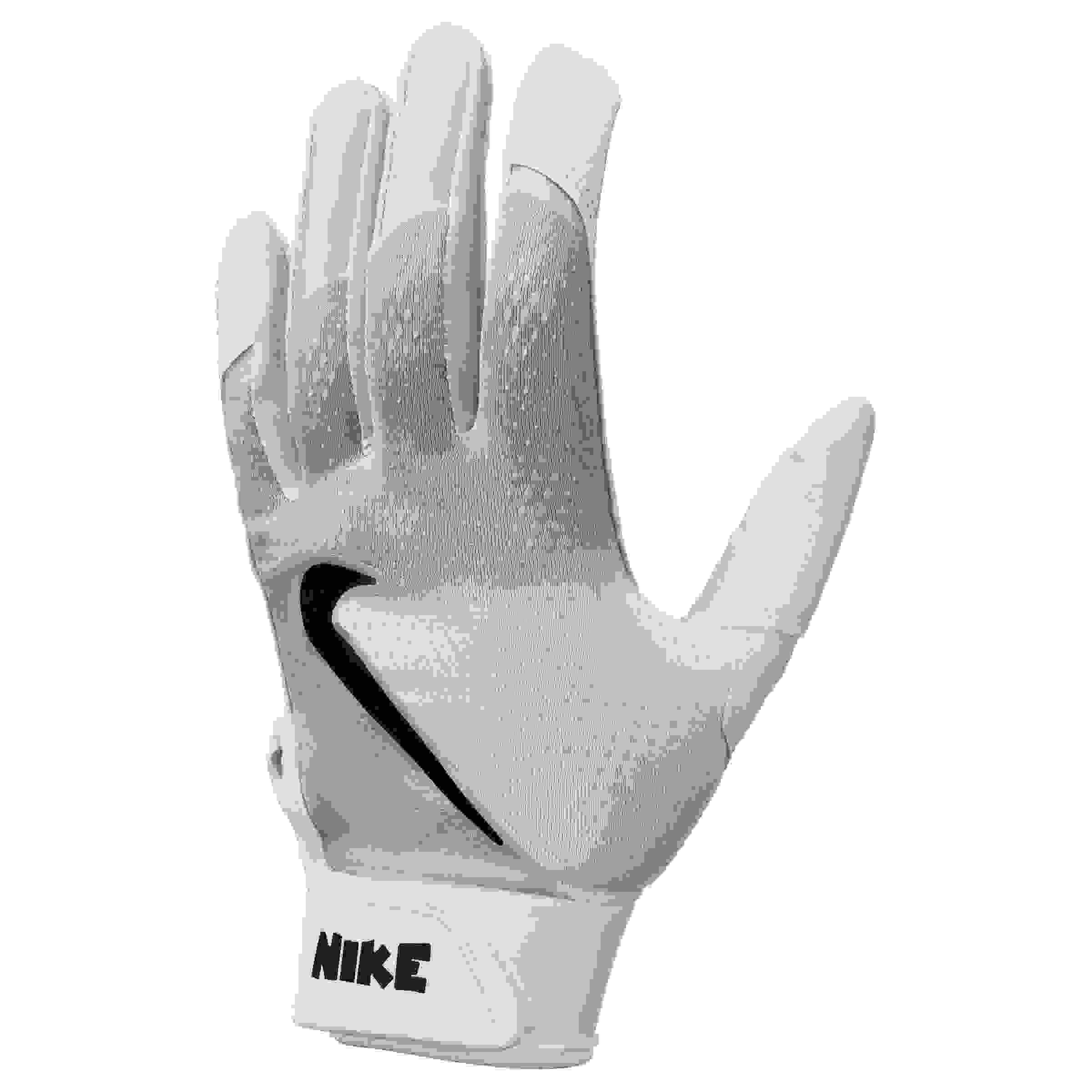 Nike Hyperdiamond 3 Softball Girls' White/Black Batting Gloves
